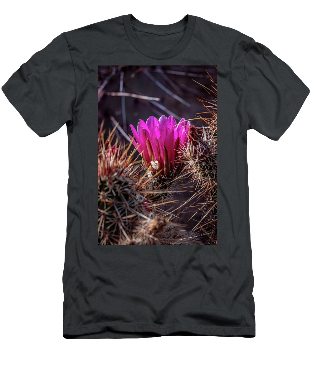 Pink Hedgehog Single Bloom Linda Unger T-Shirt