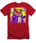 Pixel Art Hamster Wearing Purple Jacket Rogers Tiger T-Shirt