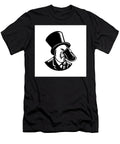 Platypus Wearing Tophat Woodcut Black and White Aloysius Patrimonio T-Shirt