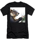 Playful Beaver in Snowy Landscape Jon Fennel T-Shirt