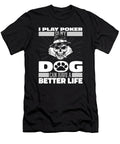 Poker Dog Gambling Gambler Cards Texas Holdem Poker Crazy Squirrel T-Shirt