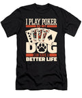 Poker Dog Gambling Texas Holdem Gambler Cards Poker Crazy Squirrel T-Shirt