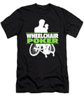 Poker Wheelchair Gambler Gambling Cards Texas Holdem Poker Crazy Squirrel T-Shirt
