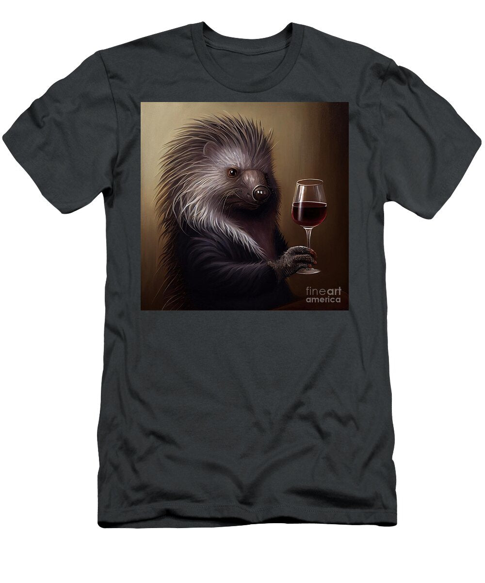Porcupine Having Drink N Akkash T-Shirt