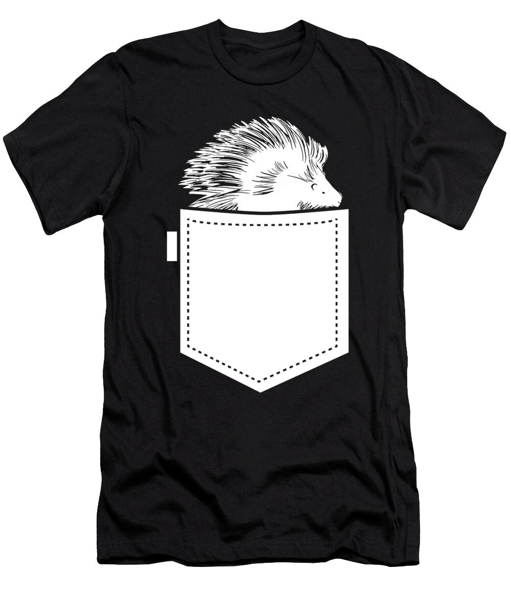Porcupine Pocket Wildlife Animal Rodent Porcupine Crazy Squirrel T-Shirt