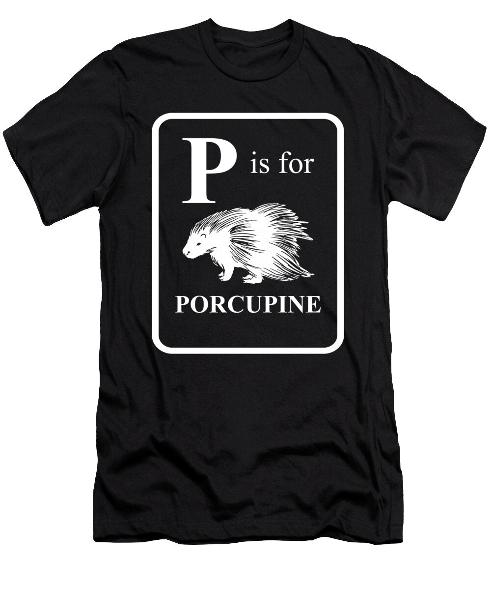 Porcupine Rodent Animal Wildlife Porcupine Crazy Squirrel T-Shirt