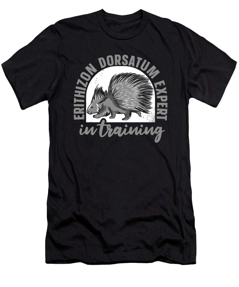 Porcupine Wildlife Animal Rodent Porcupine Crazy Squirrel T-Shirt