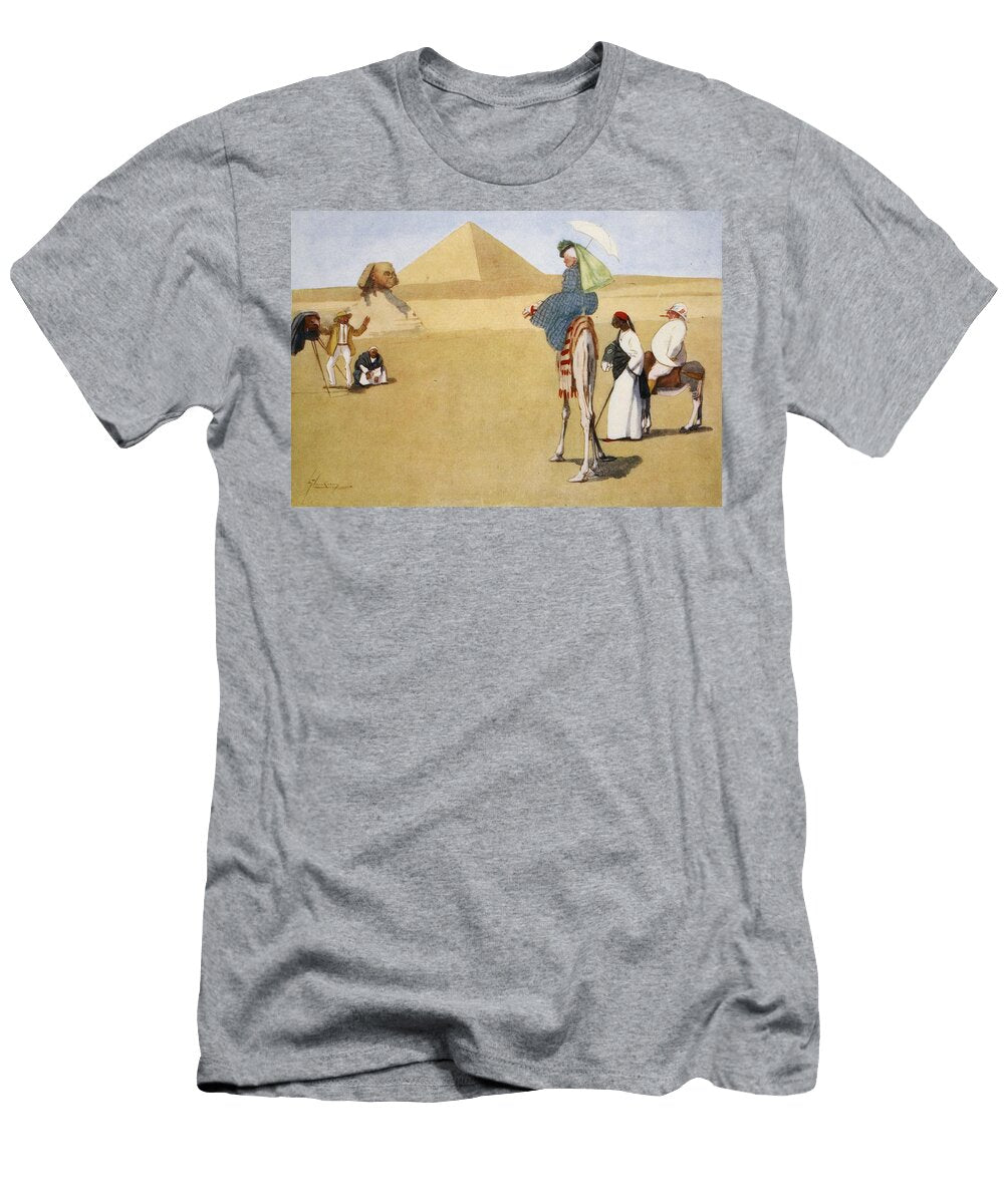 Posing At the Pyramids From the Light Lance Thackeray T-Shirt