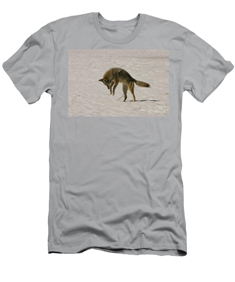 Pouncing Coyote Mitch Shindelbower T-Shirt