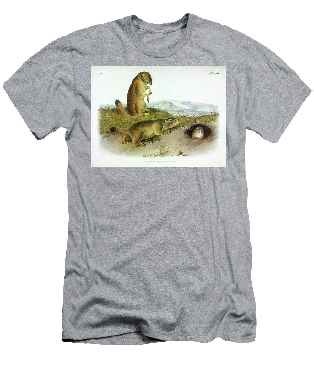 Prairie Dog Prairie Marmot Squirrel John James Audubon T-Shirt