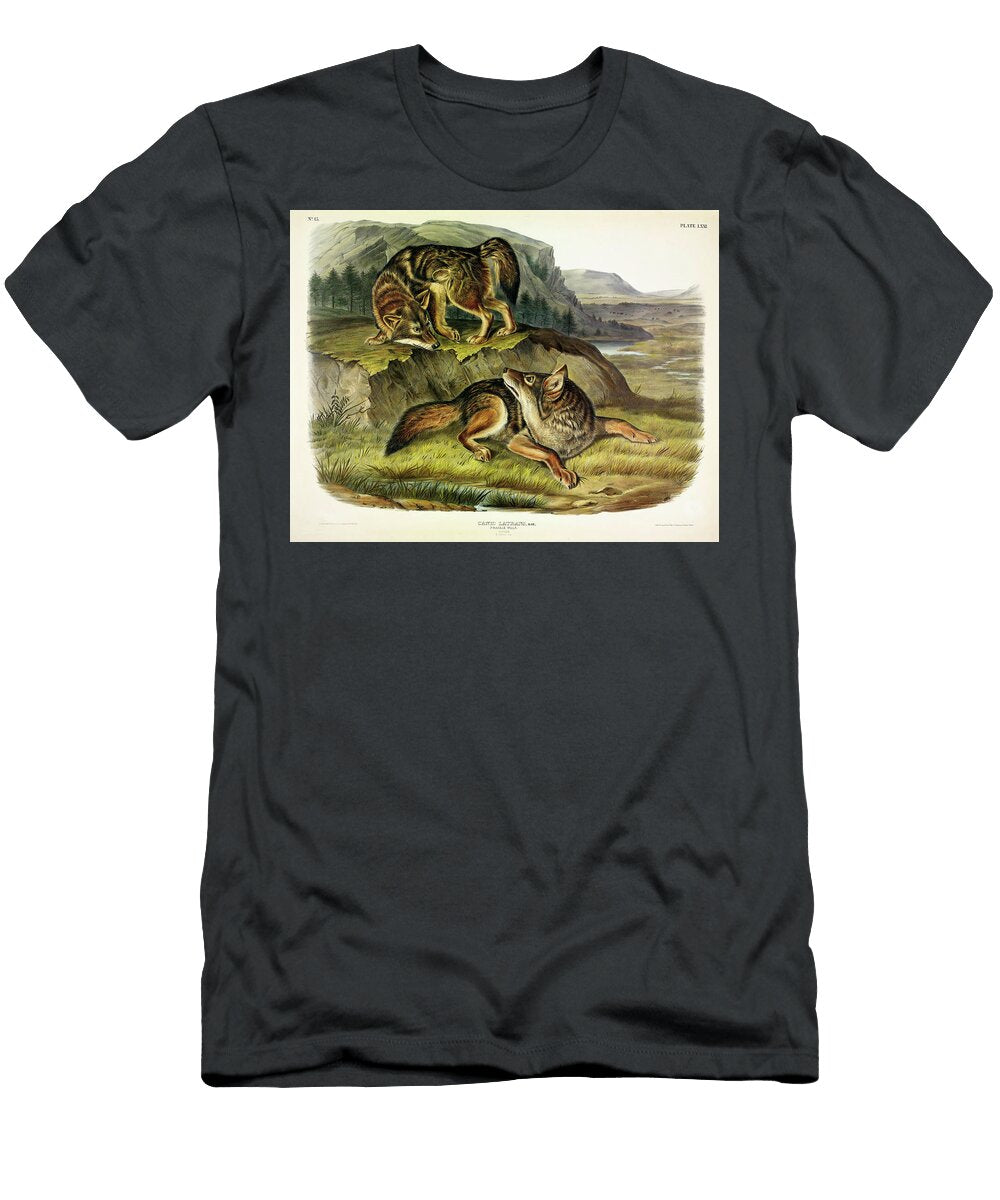 Prairie Wolf John James Audubon T-Shirt
