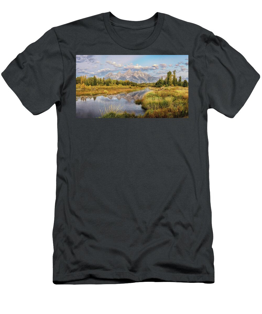 Predawn At Schwabacher Landing Grand Tetons Alex Mironyuk T-Shirt