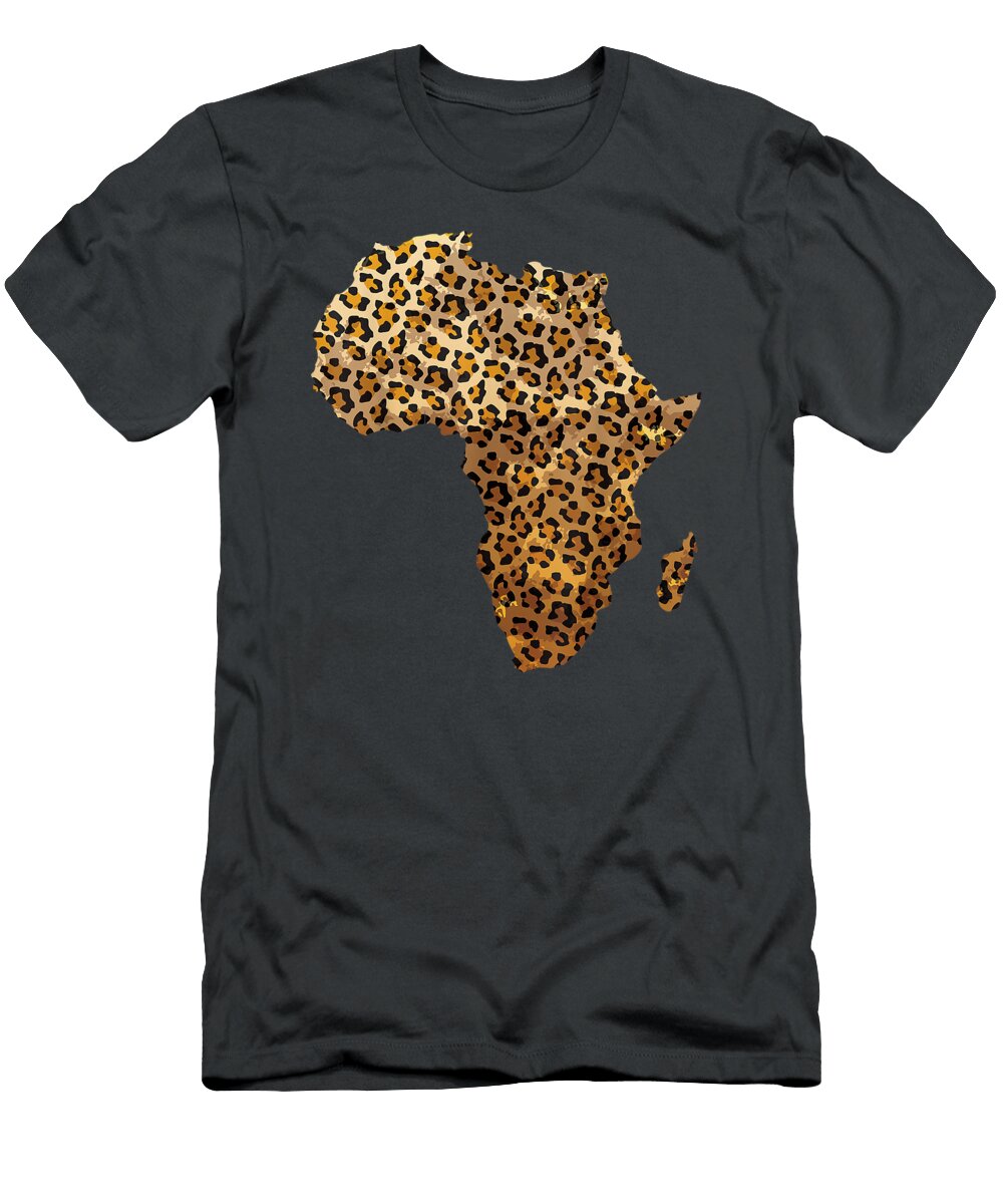 Print Africa Shape Cheetah Outline Kids Ocean Philip T-Shirt