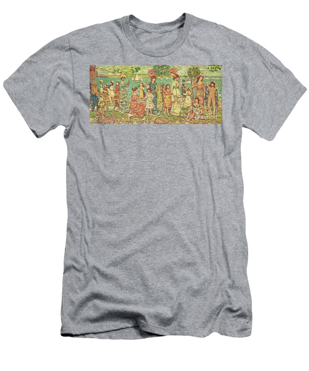 Promenade C1914 15 Maurice Brazil Prendergast T-Shirt