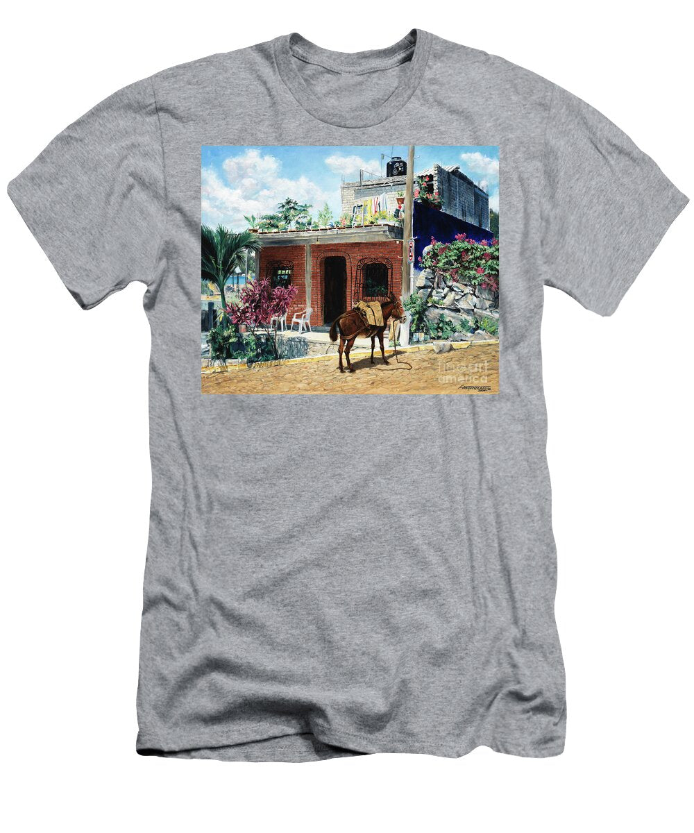 Puerta Vallarta House with Donkey Don Langeneckert T-Shirt