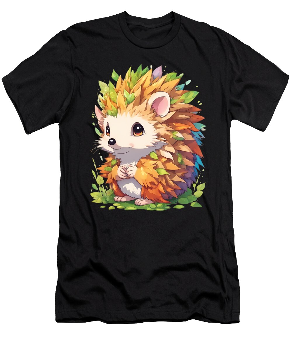 Quills Cuddlesbaby Hedgehog Anime Girl Nft T-Shirt