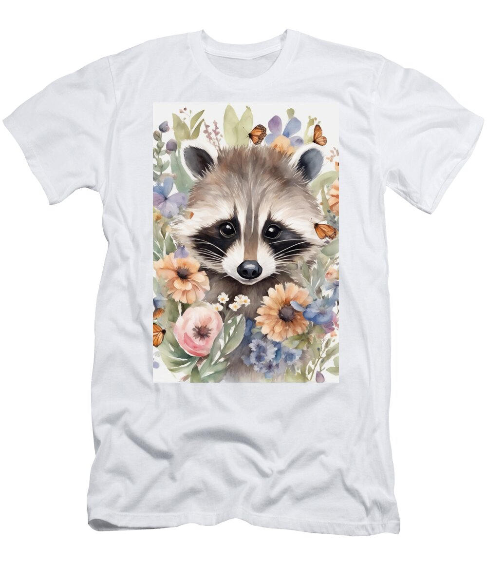 Raccoon Manjik Pictures T-Shirt