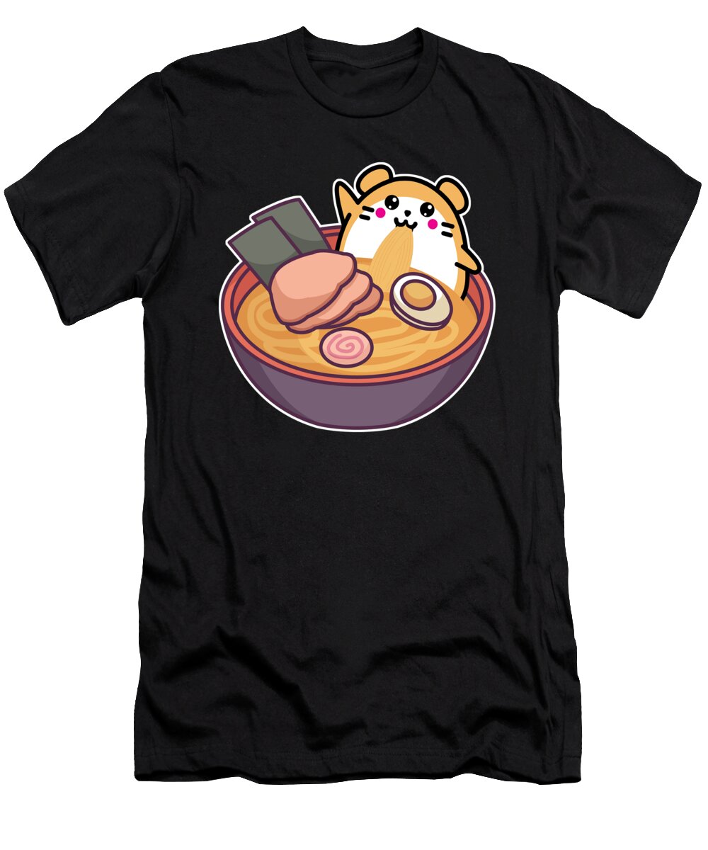 Ramen Hamster Kawaii Anime Japanese Gift Alessandra Roth T-Shirt