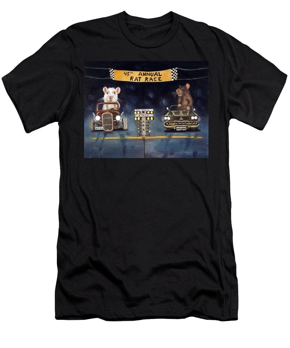 Rat Race Darker Tones Leah Saulnier the Painting Maniac T-Shirt