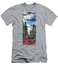 Red Boathouse on the Brook David Patterson T-Shirt