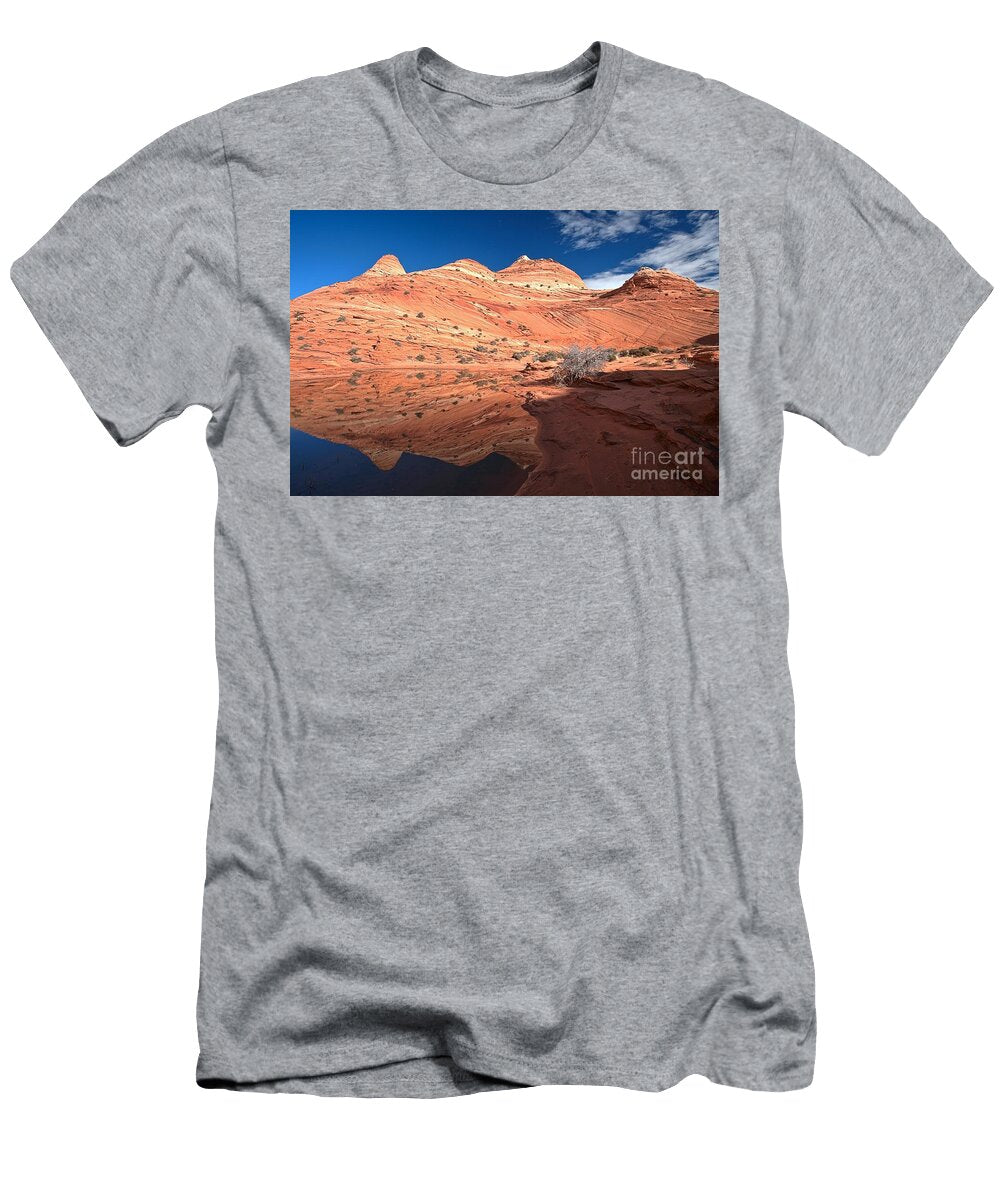 Red Rock Mounds and Reflections Adam Jewell T-Shirt