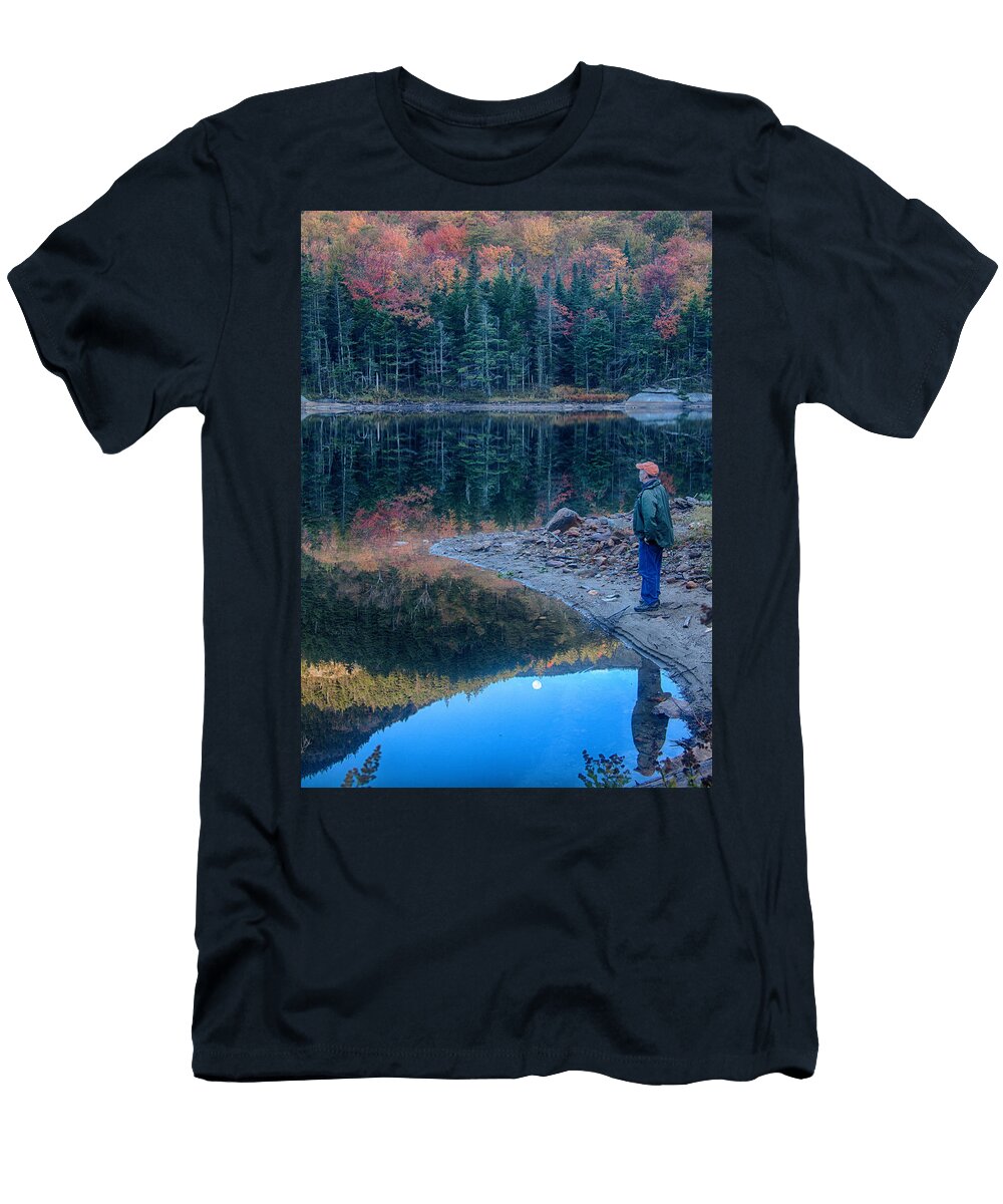 Reflecting on Fall Foliage Reflection Jeff Folger T-Shirt