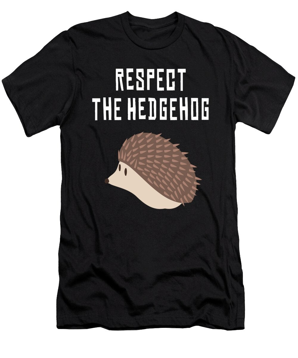 Respect the Hedgehog Sweet Cute Hedgehog Moon T-Shirt