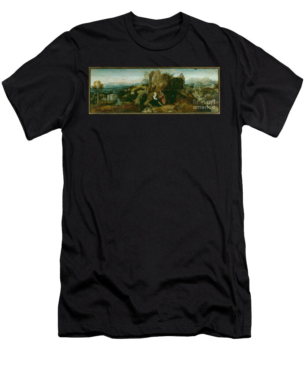 Rest During the Flight Into Egypt Unknown Artist T-Shirt