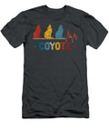 Retro Coyote Heart Xmas Valentines Day Gift T Kellk Malia T-Shirt