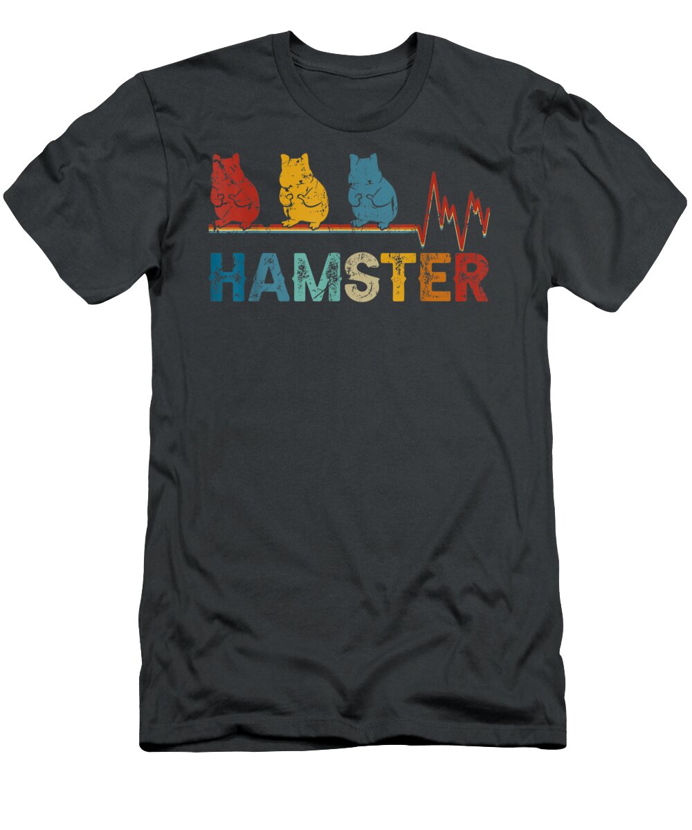 Retro Hamster Heart Xmas Valentines Day Gift Maxwen Majka T-Shirt
