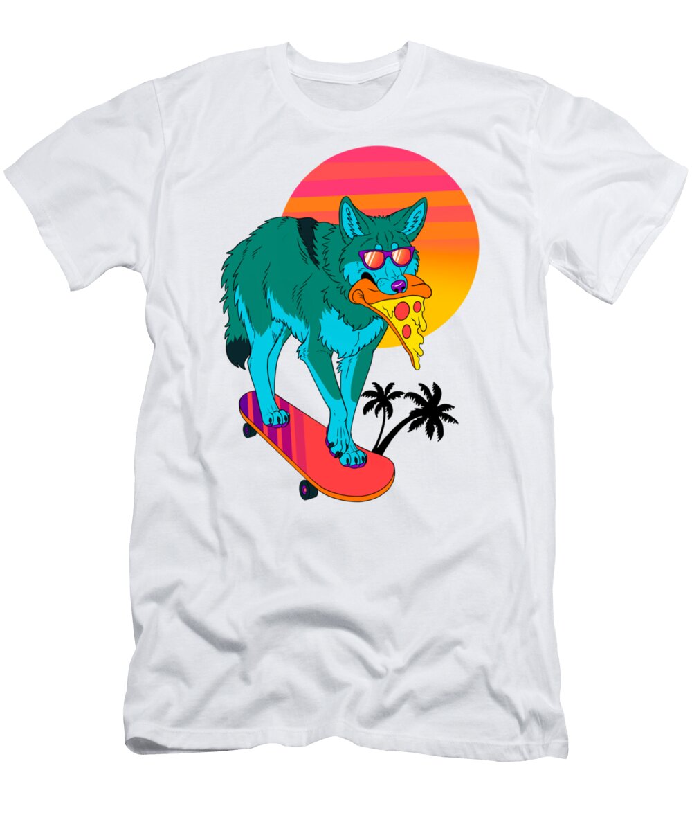 Retrowave Coyote Active Friend Retro Girl Family Aaron Danielle T-Shirt