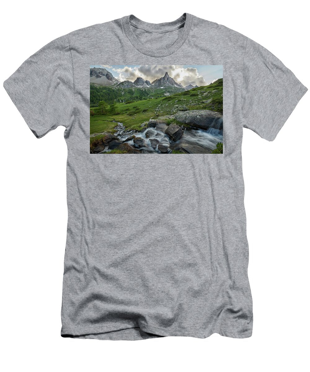 River in the French Alps Jon Glaser T-Shirt
