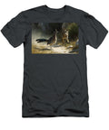 Roadrunner and Coyote Chase in Desert Mindscape Arts T-Shirt