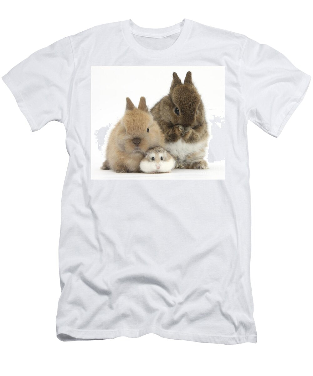 Roborovski Hamster and Rabbits Mark Taylor T-Shirt