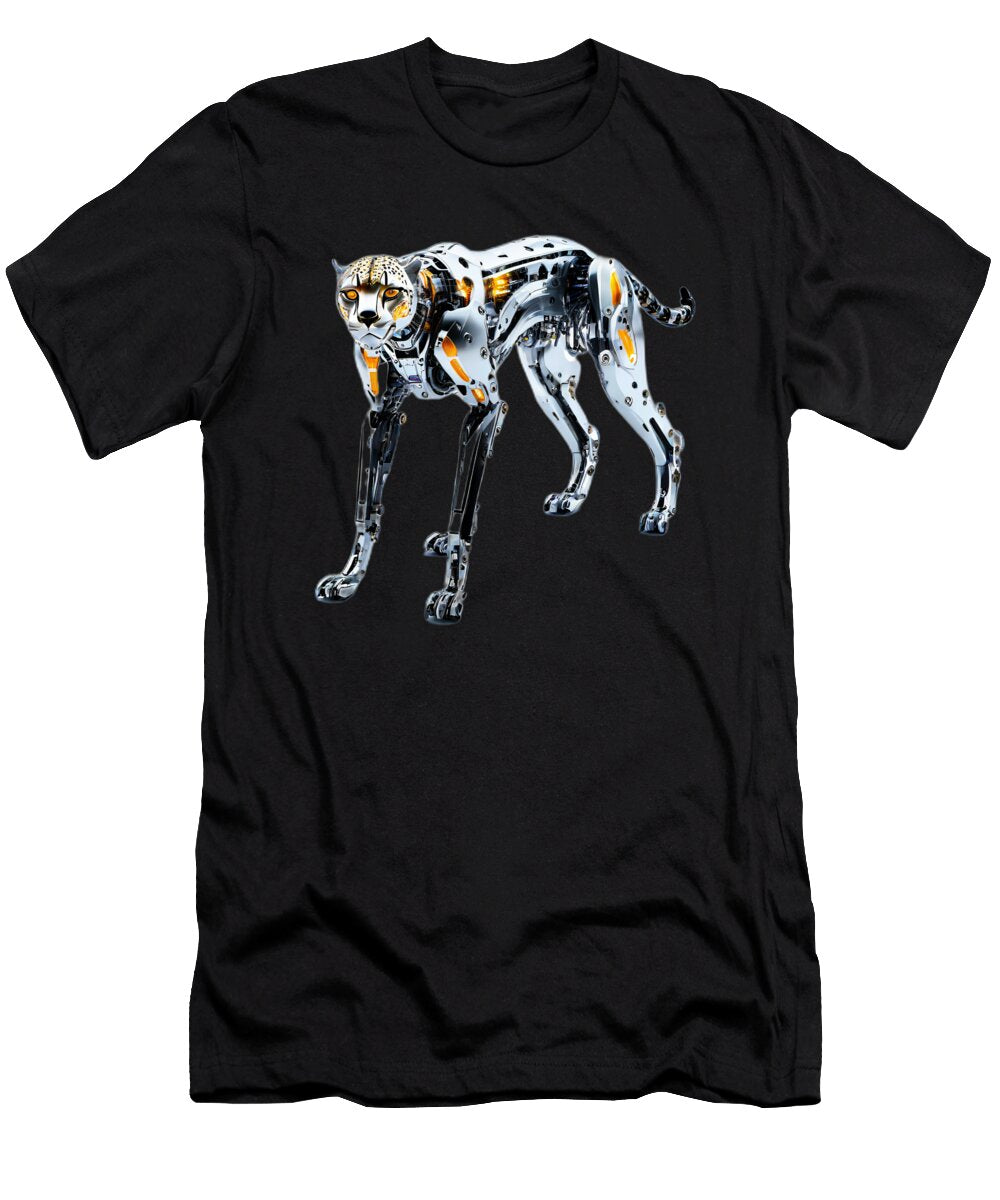 Robotic Cheetah in Motion Aukim Edenrose T-Shirt