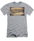 Rochester Pennsylvania Vintage Map Birds Eye View 1900 Sepia Carol Japp T-Shirt