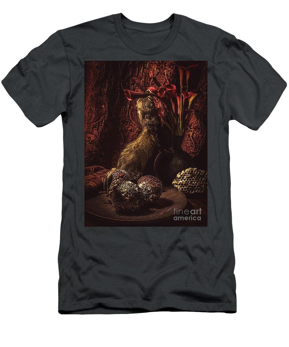 Rotten Pomegranates with Ferret Kristen Lothspeich T-Shirt