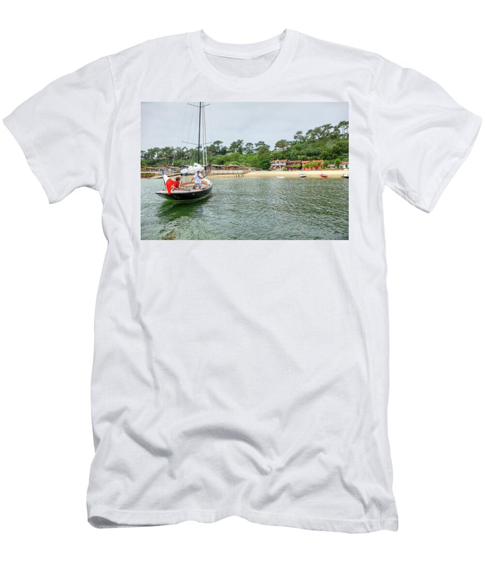 Sailboat Preparing for Beaching At L Christophe Launay T-Shirt