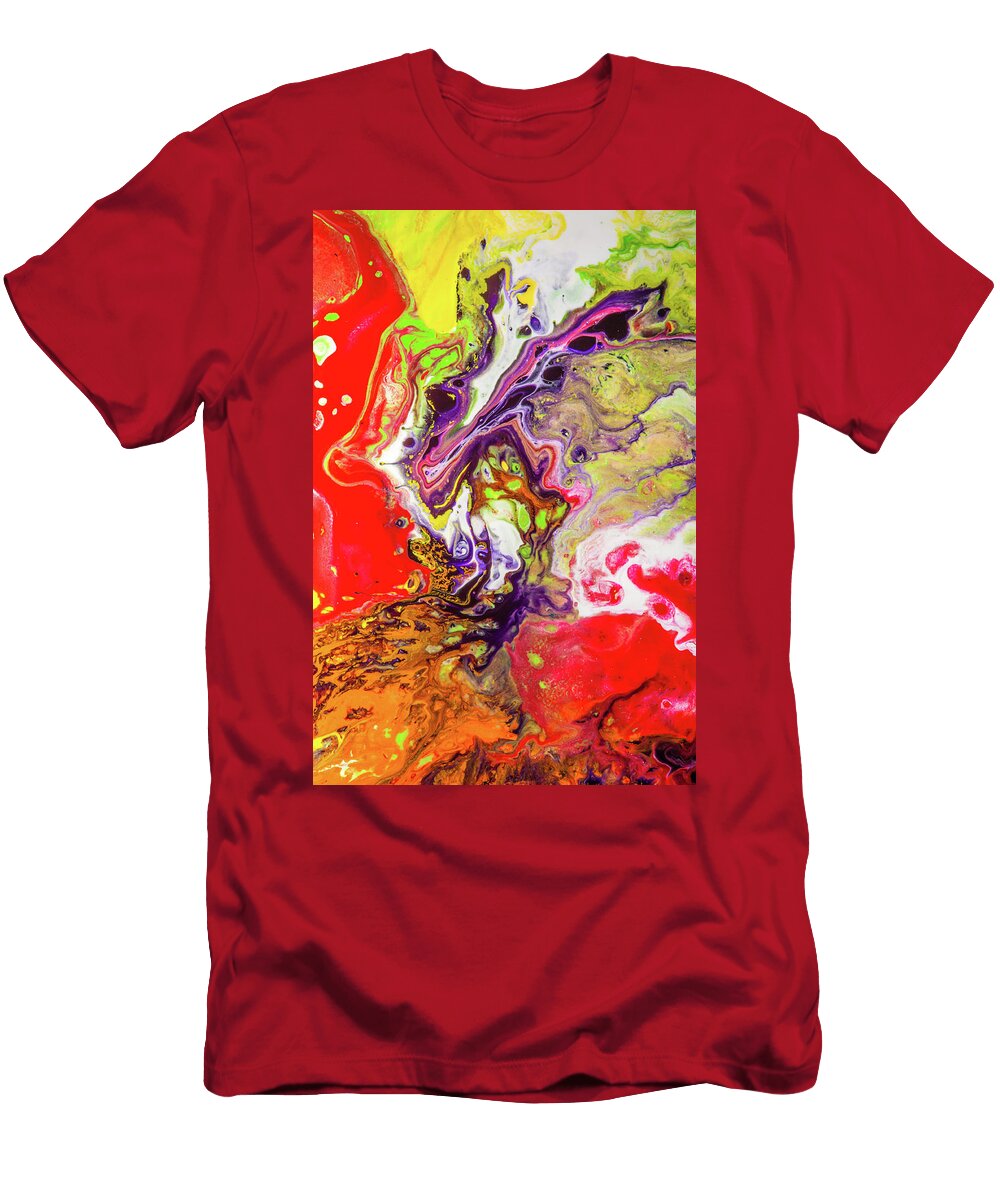 Sancho Panza Acrylic Colorful Abstract Painting Modern Art Prints T-Shirt