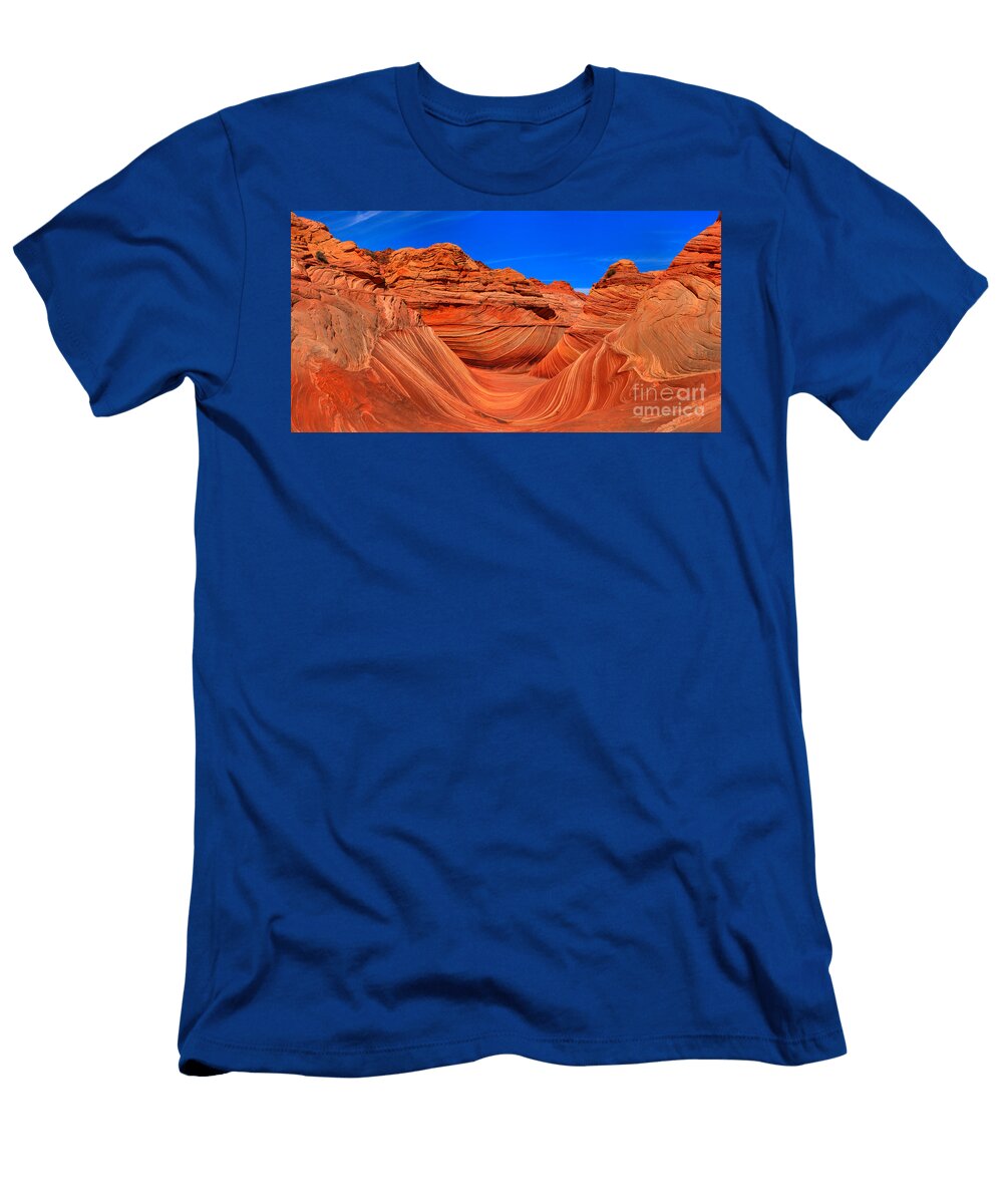 Sandstone Wave Panorama Adam Jewell T-Shirt