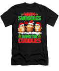 Santa Hat Hamster Warm Snuggles and Hamster Cuddles Thepassionshop T-Shirt