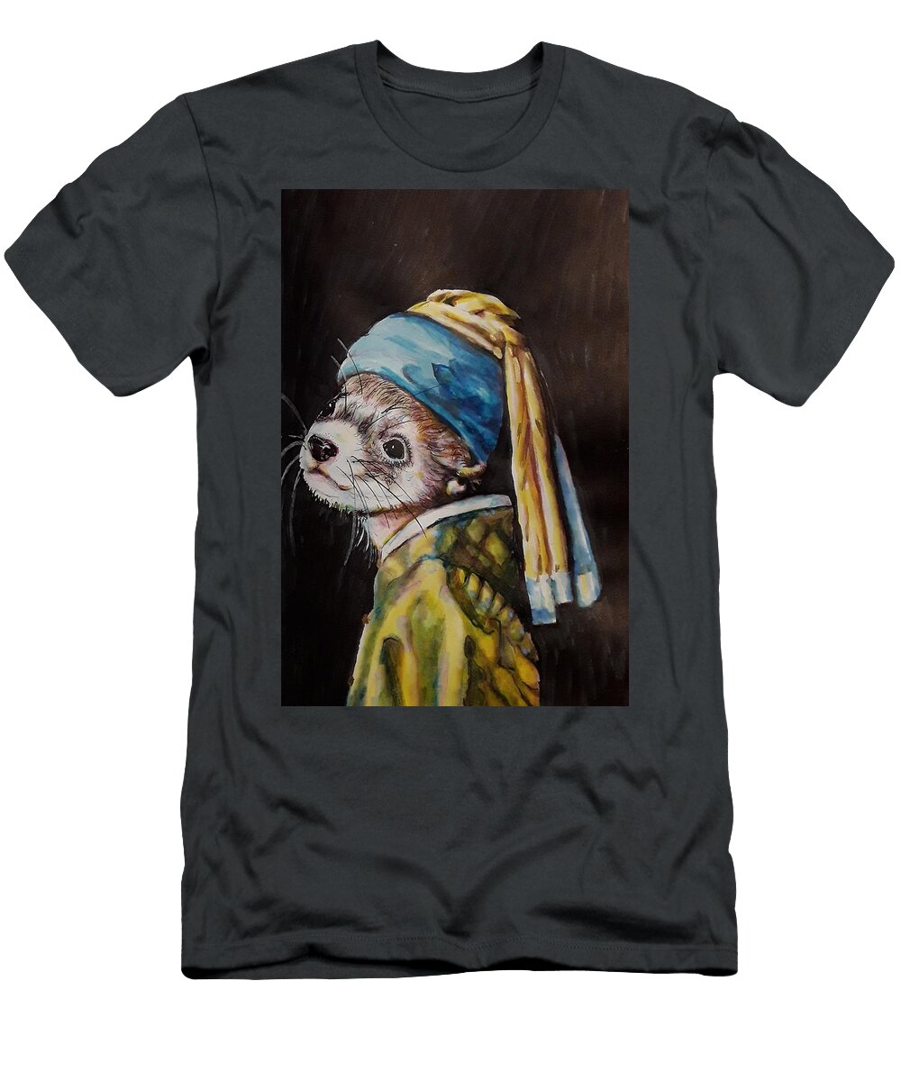Sart with Pearl Earring Maria Gronlund T-Shirt