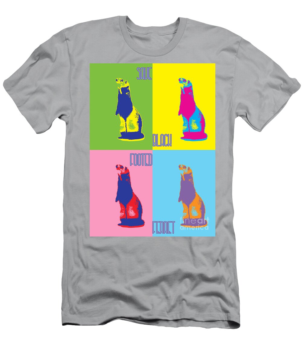Save the Black Footed Ferret Christina Fairhead T-Shirt