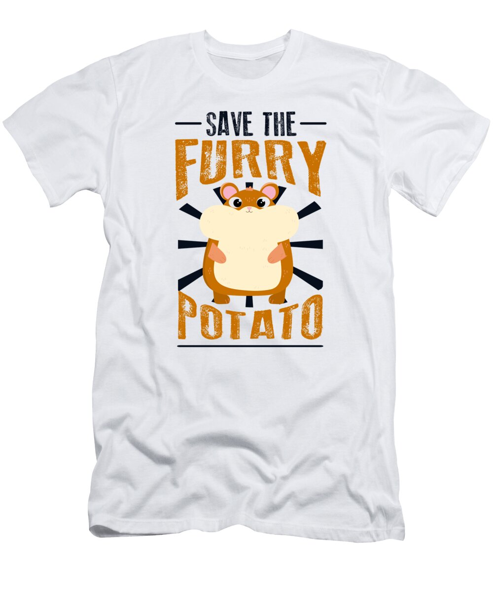 Save the Furry Potato Dwarf Syrian European Golden Hamster Graphics Lab T-Shirt