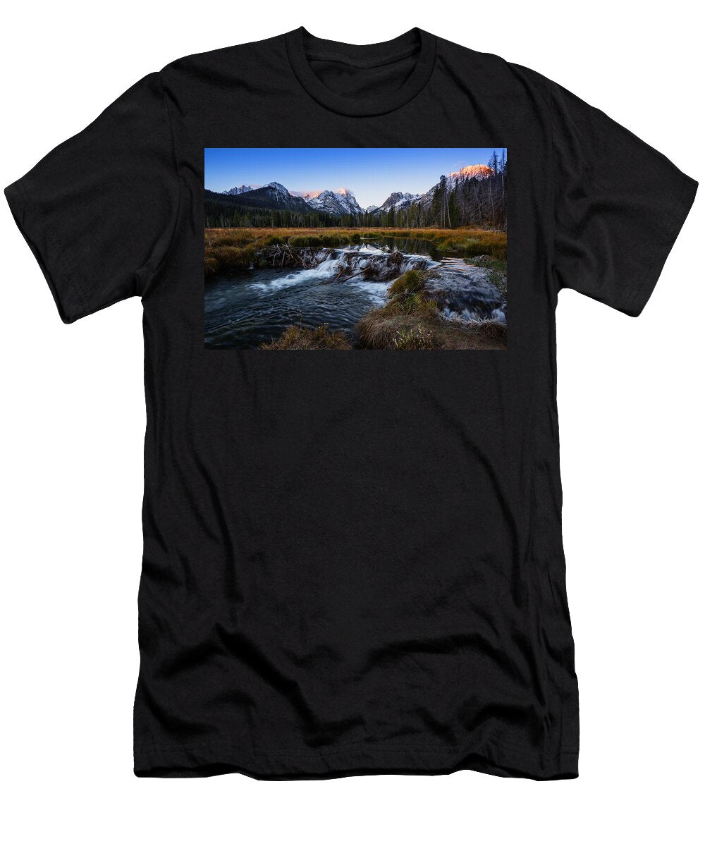 Sawtooth Cold Morning in Stanley Idaho Vishwanath Bhat T-Shirt