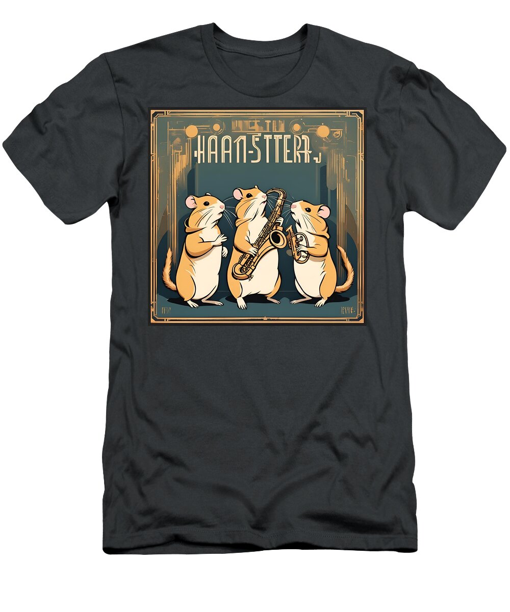 Saxophone Hamster Jazz Trio Ian Hutson T-Shirt