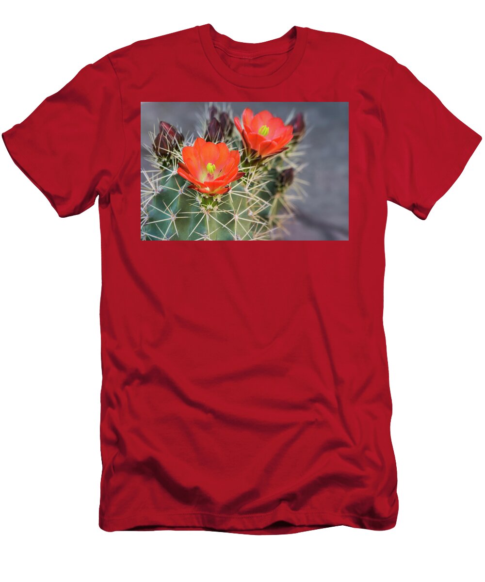 Scarlet Hedgehog Blooms Saija Lehtonen T-Shirt