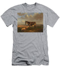 Schaf Und Esel Vor Weiter Landschaft Adolphe Malherbe T-Shirt