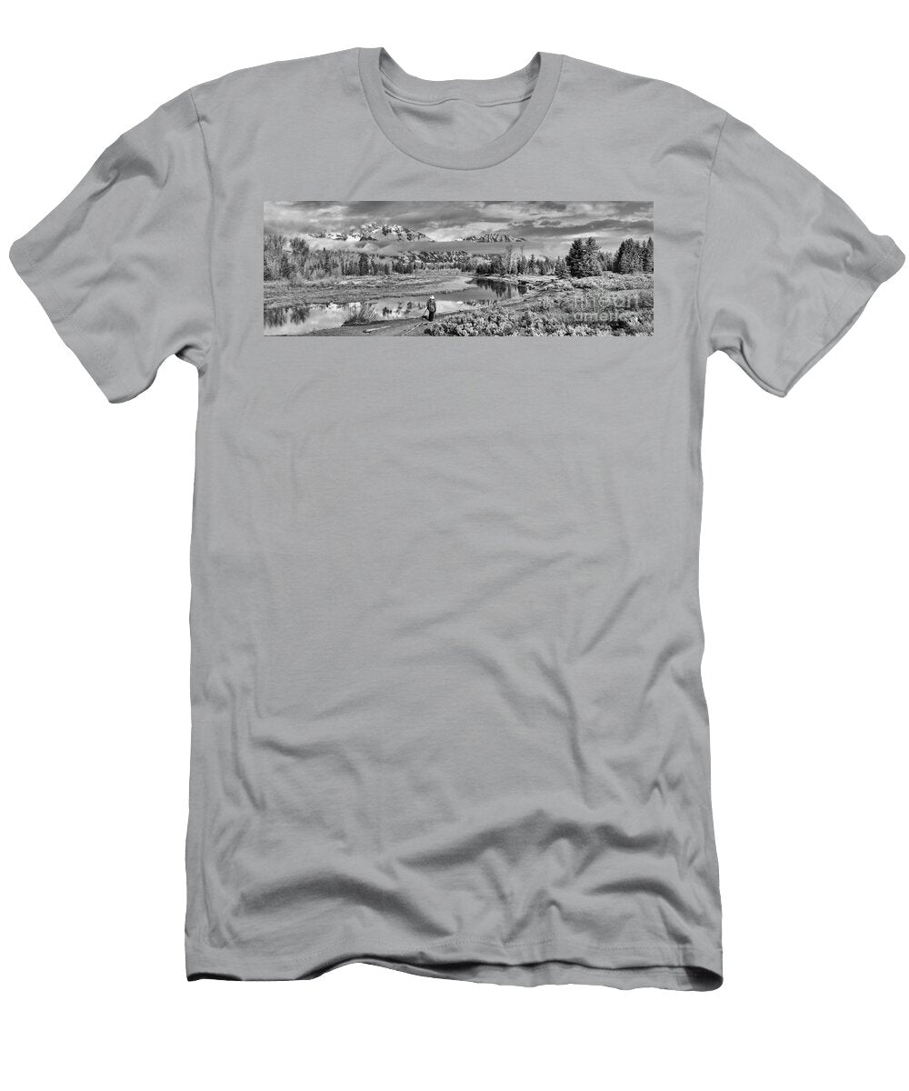 Schwabacher Landing Photographer Black and White Adam Jewell T-Shirt
