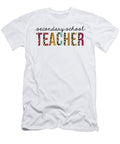 Secondary School Teacher Leopard Print Funny Jensen Cena T-Shirt